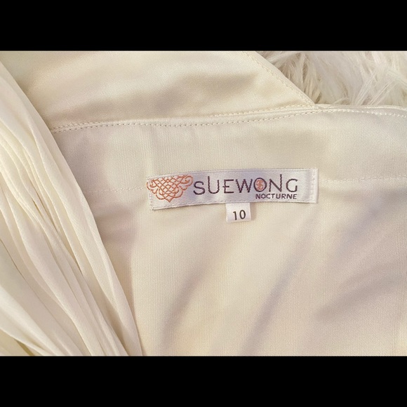 Sue Wong Ivory Cocktail Dress - Picture 12 of 17